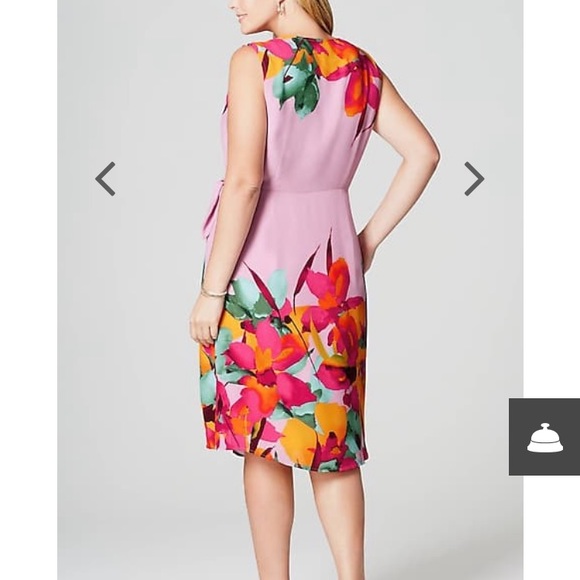 Christian Siriano Dresses & Skirts - J. Jill Christian Siriano Floral Wrap cocktail dress.